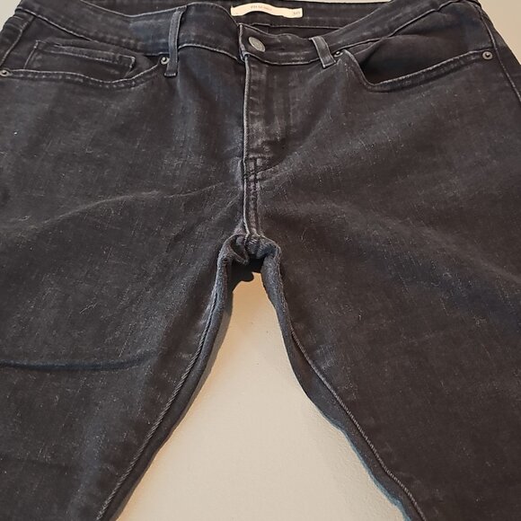 Levi's 711 Women's 34x27  Black Skinny Jeans - Picture 5 of 7